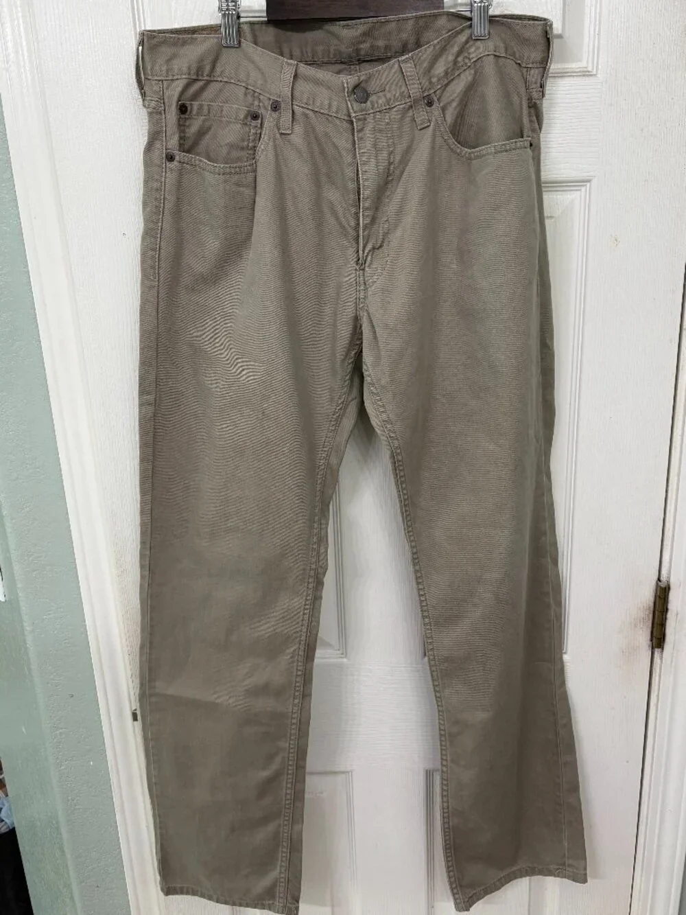 🛍️ Levi’s 559 Relaxed Straight Fit Tan Khaki Denim Jeans W33 L34